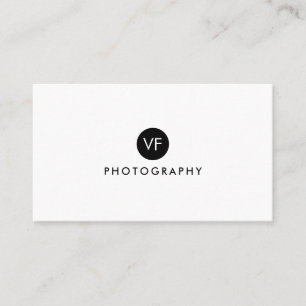 Simple Premade Monogram Logo Modern Business Card