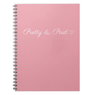 Simple Pretty and Paid with Heart Notebook