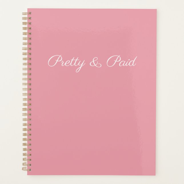 Simple Pretty & Paid Planner (Front)