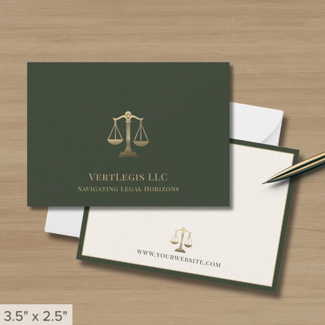 Simple Professiona Attorney Lawyer Legal Card (Creator Uploaded)