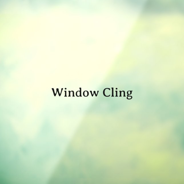 Simple Professional 18" x 24" Custom Cut Window Cling (Sheet 3)