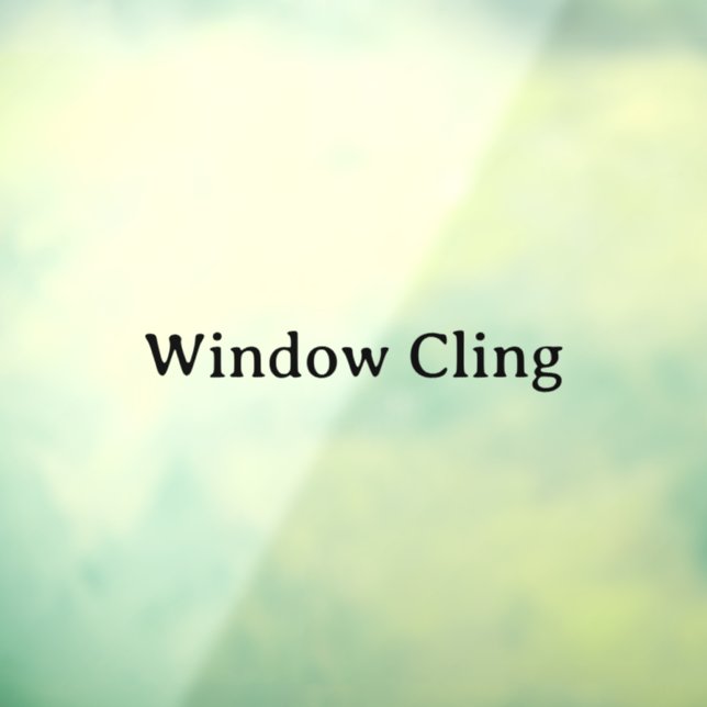 Simple Professional 24" x 24" Custom Cut Window Cling (Sheet 3)