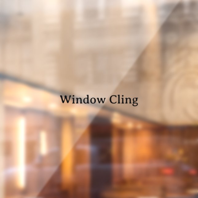 Simple Professional 24" x 36" Rectangle Window Cling (Sheet 2)
