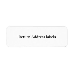 Simple Professional 2.25" x 0.75" Return Address