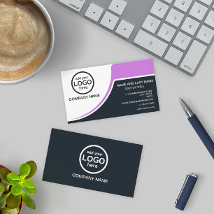 Simple Professional 2 colours add your logo Business Card