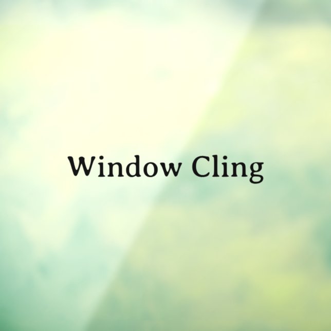 Simple Professional 30" x 20" Custom Cut Window Cling (Sheet 3)