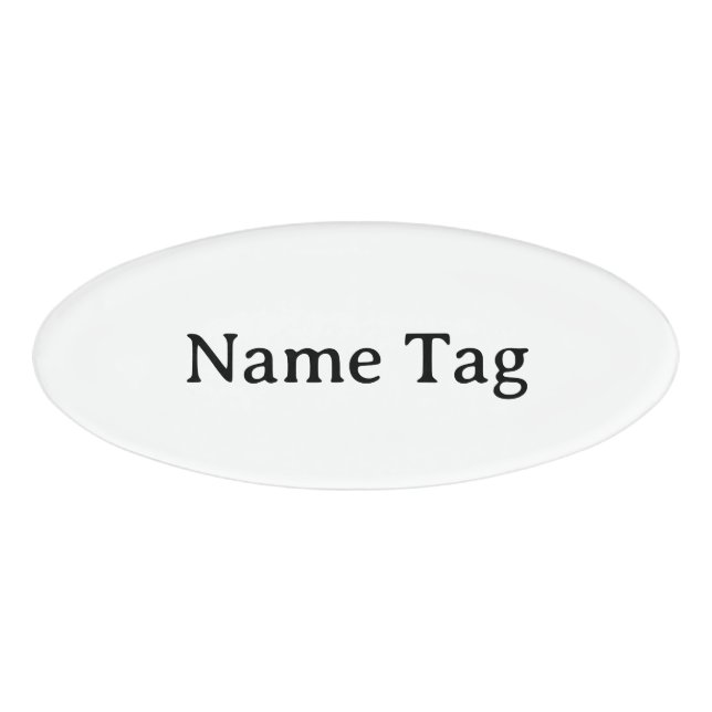Simple Professional 3" x 1.125" Name Tag (Front)