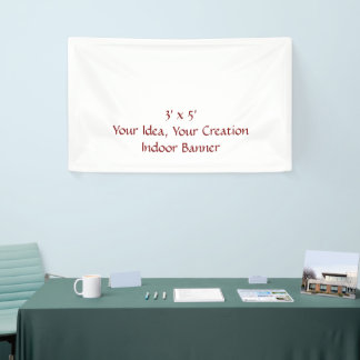 Simple Professional 3' x 5' Indoor Banner