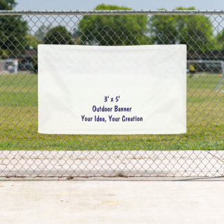 Simple Professional 3' x 5' Outdoor Banner