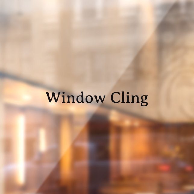 Simple Professional 4" x 4" Rectangle Window Cling (Sheet 2)