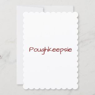 Simple Professional 5" x 7" Scalloped Flat Thank You Card