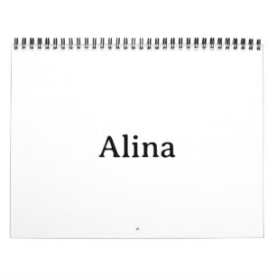 Simple Professional 8.5" x 11" 2 Page Medium Black Calendar