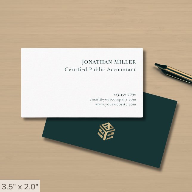 Simple Professional Accountant Business Card (Creator Uploaded)