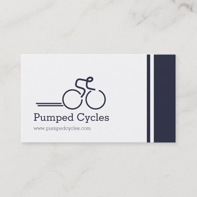 Simple professional bicycle business cards (Front)