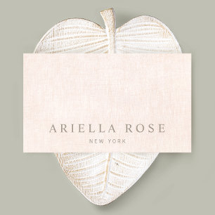 Simple Professional Blush Pink Minimalistic Business Card