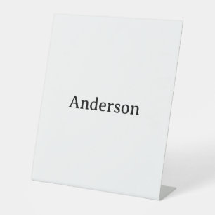 Simple Professional Business 10" x 12" Plastic Pedestal Sign
