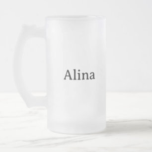 Simple Professional Business 16 oz Frosted Glass Beer Mug