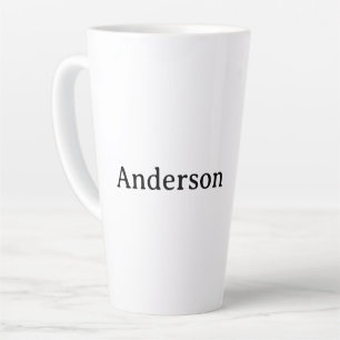 Simple Professional Business 17 oz Large Latte Mug