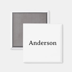 Simple Professional Business 2 Inch Square Magnet