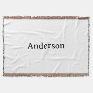 Simple Professional Business 54" x 38" Throw Blanket