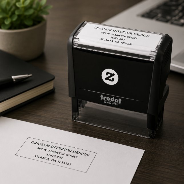 Simple Professional Business Address Self-inking S Stamp (Creator Uploaded)