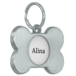 Simple Professional Business Bone Pet ID Tag