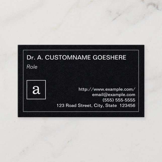 Simple, Professional Business Card (Front)
