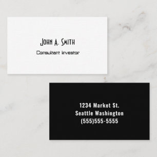 Simple Professional Business Card - Minimalist