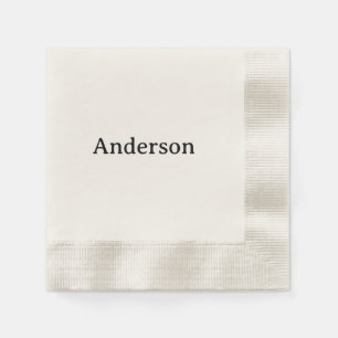 Simple Professional Business Coined Cocktail Napkin