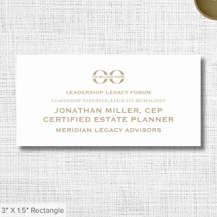 Simple Professional Business Event Name Tag