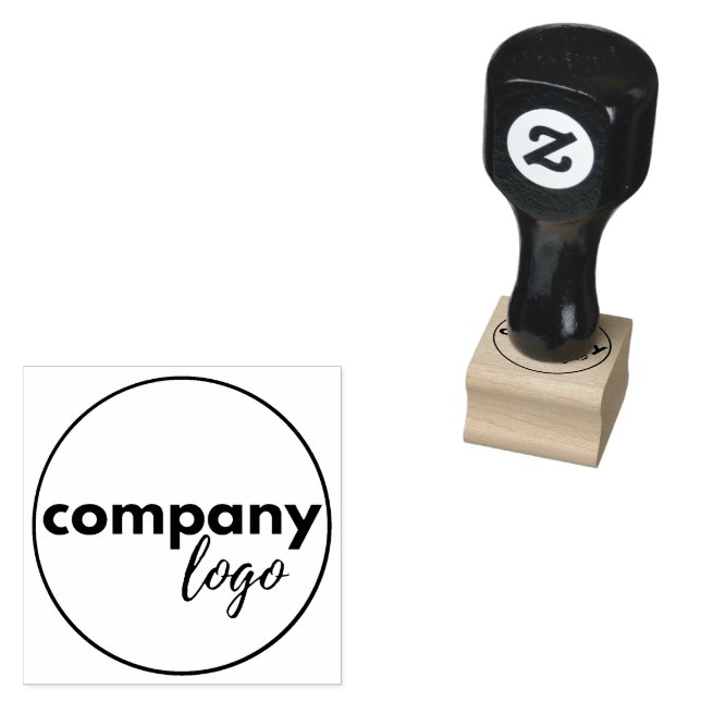 SIMPLE PROFESSIONAL BUSINESS LOGO COMPANY BRANDED  RUBBER STAMP (Stamped)