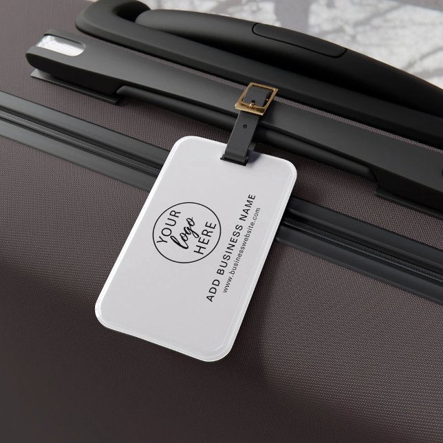 Simple Professional Business Logo Custom Luggage Tag (Simple Professional Business Logo Custom Luggage Tag)