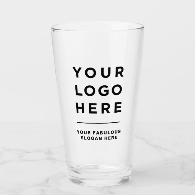 Simple Professional Business Logo Slogan Corporate Glass (Front)