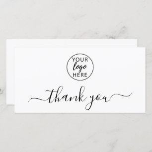 Simple Professional Business Logo Thank You Card