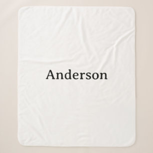 Simple Professional Business Medium Sherpa Blanket