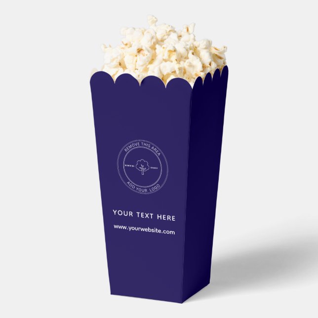 Simple Professional Business Popcorn Favour Box (Popped)