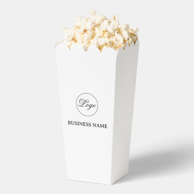 Simple Professional Business Popcorn Favour Box (Popped)