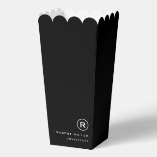 Simple Professional Business Popcorn Favour Box