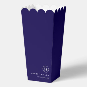 Simple Professional Business Popcorn Favour Box