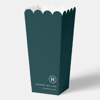 Simple Professional Business Popcorn Favour Box
