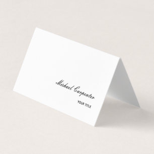 Simple Professional Calligraphy Business Card