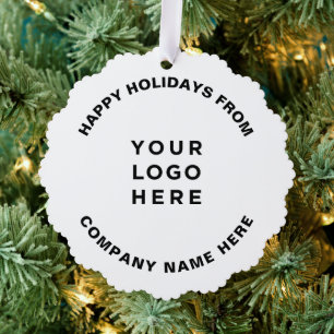Simple Professional Christmas Tree Business Logo Decoration Card