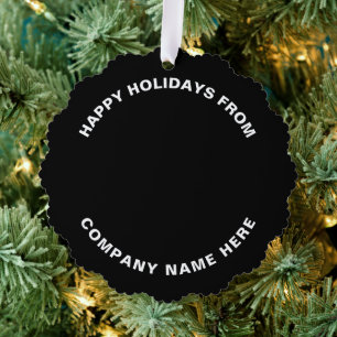 Simple Professional Christmas Tree Business Logo Decoration Card