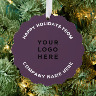 Simple Professional Christmas Tree Business Logo Decoration Card