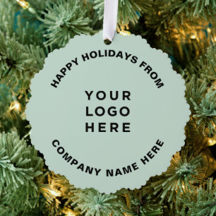 Simple Professional Christmas Tree Business Logo Decoration Card