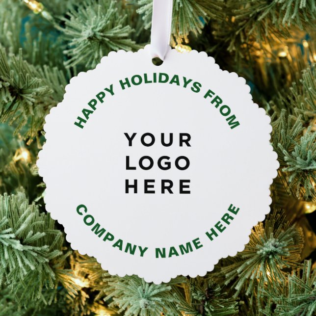 Simple Professional Christmas Tree Business Logo Tree Decoration Card (Insitu (Tree))