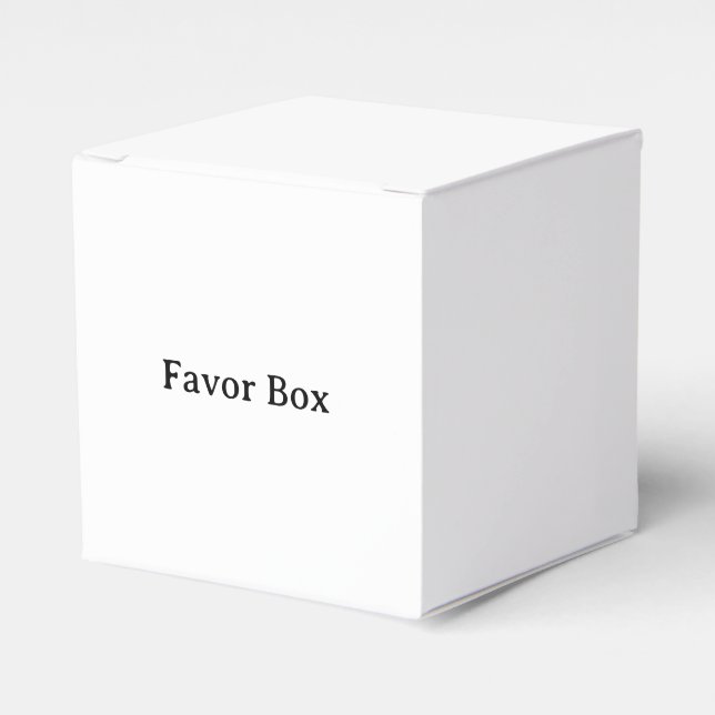 Simple Professional Classic 2x2x2 Favour Box (Front Side)