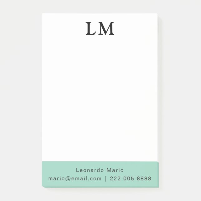 Simple Professional Clean Post-it Notes (Front)