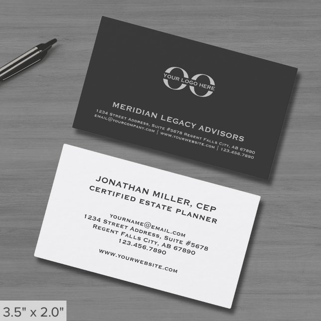 Simple Professional Custom Logo Business Card (Creator Uploaded)