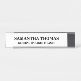 Simple Professional Desk/ Hanging Business School Desk Name Plate